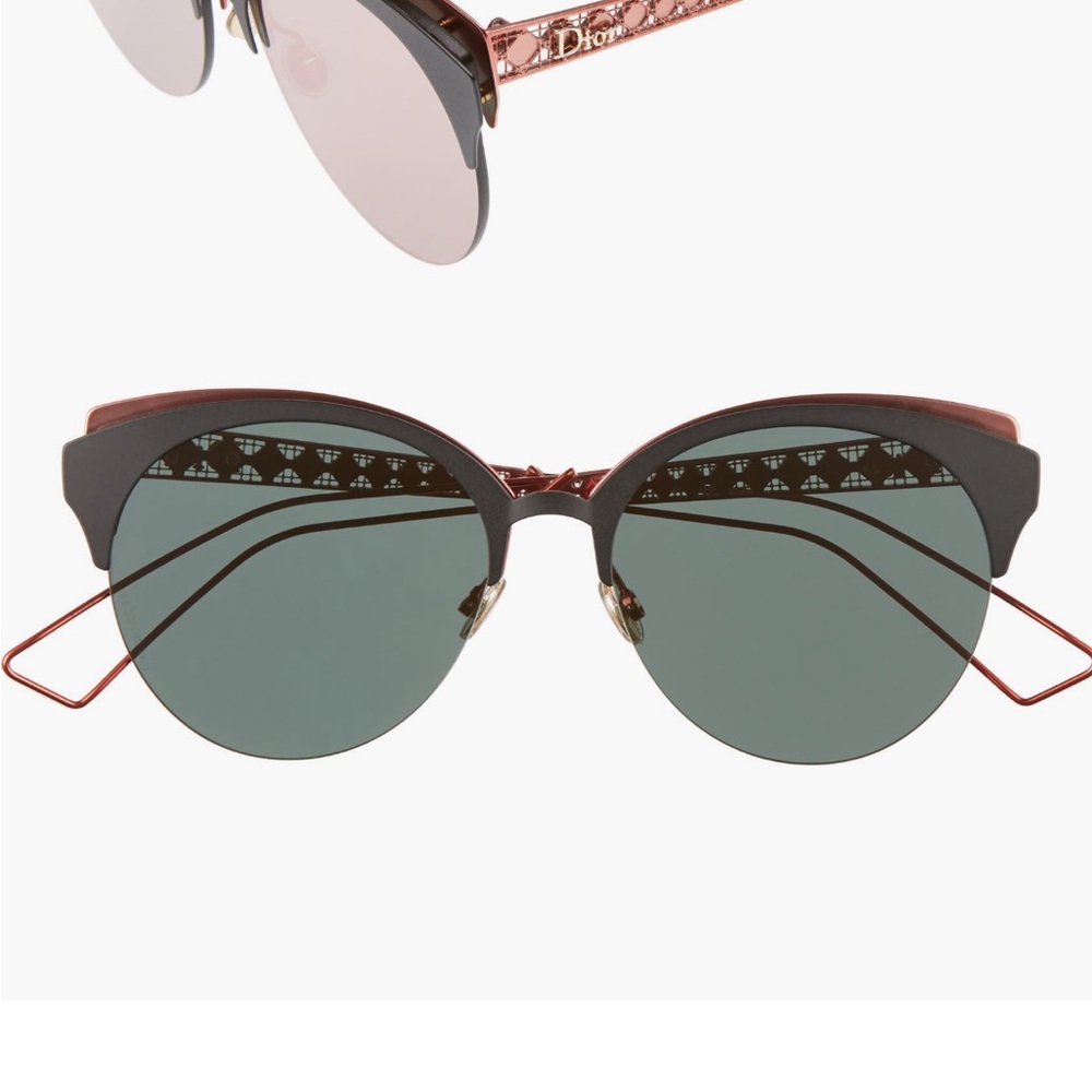 Dior Black and Red Cat-Eye Sunglasses